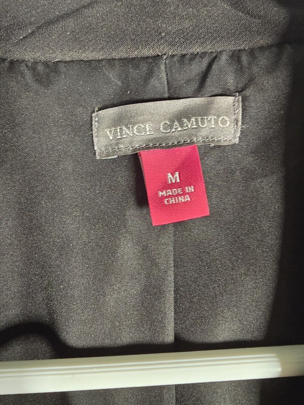 Vince Camuto Black Women's Single-Button Blazer Notch Lapels Size M Office - Picture 9 of 13